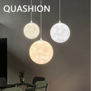 Axya Moon Ball Pendant Light: Modern Design Hanging Lamp Chandelier for Home Decor & Restaurant