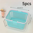 Axyaa Mini Storage Baskets Set in Macaron Colors for Desktop & Bathroom Organization