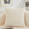 Axyaa Green Velvet Corduroy Striped Cushion Cover 45x45cm Modern Home Decor Pillow Case