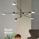 Axyaa Molecular LED Ceiling Chandelier with Adjustable Long Pole for Living Room & Bedroom