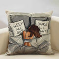 Axyaa Fashion Girl Cushion Cover: Living Room Sofa Pillow Case 45x45cm
