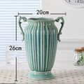 Axyaa European Style Ceramic Vase for Home Decor and Flower Arrangement