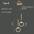 Axyaa Modern Nordic Chandelier for Bedroom and Restaurant