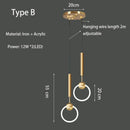 Axyaa Modern Nordic Chandelier for Bedroom and Restaurant