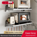 Axyaa Wall-Mounted Microwave & Spice Rack Set