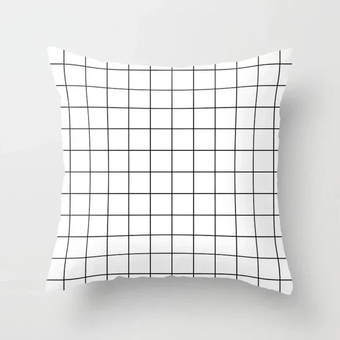 Axyaa Geometric Plaids Cushion Cover Pillowcase 45*45cm