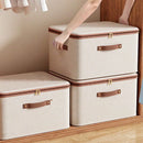 Axyaa Foldable Clothes Storage Box with Handle and Zipper, Closet Organizer for Wardrobe
