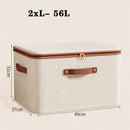 Axyaa Foldable Clothes Storage Box with Handle and Zipper