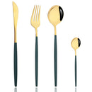 Axyaa Pink Silver Stainless Steel Cutlery Set