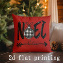 Axyaa Christmas-themed Hello Winter Noel Pillowcases for Sofa Bedroom Car