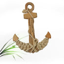 Axyaa Wooden Anchor Hanging Ornament Mediterranean Style Wall Decoration for Home, Bar, Restaurant