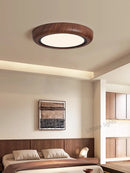 Axyaa LED Study Lamp Walnut Ceiling Light
