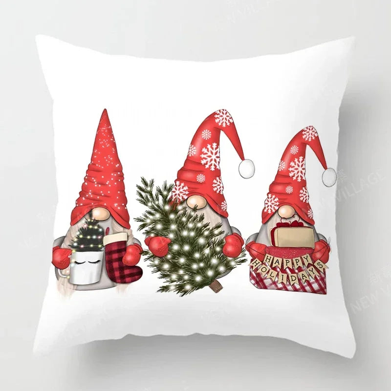 Axyaa Christmas Series Pillowcases 40x40-60x60 Home Decor Customizable for Holiday Celebrations