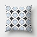 Axyaa Geometric Polyester Cushion Cover 45x45cm, Blue Gray Home Decor Pillowcase