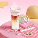 Axyaa Double-layer Vacuum Flask Straw Cup: Stainless Steel & Glass Liner