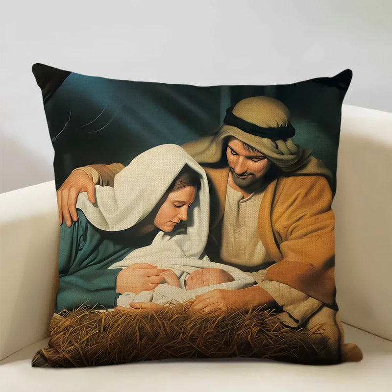 Jesus Decor Pillow Cover 45x45cm Home Sofa Art Decor Gift Axyaa
