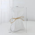Axyaa Clear Glass Vase: Creative Irregular Folded Design for Hydroponic Flowers & Terrariums