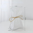 Axyaa Clear Glass Vase: Creative Irregular Folded Design for Hydroponic Flowers & Terrariums