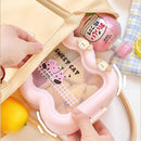 Axyaa Kawaii Bento Box Set with Spoon and Fork - Microwave Safe Lunch Container