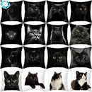 Axyaa Black Cat Pillowcases: Cute Kitty Lover Cushion Cover & Home Decor
