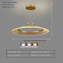 Axyaa Aluminum LED Pendant Lamp: Modern, Simple Design for Living & Dining Rooms