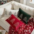 Embroidered Christmas Tree Decorative Pillowcase by Axyaa