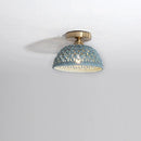 Axyaa Ceramic LED Ceiling Lights: Modern Hollow Design for Home Lighting