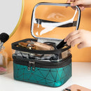 Axyaa Waterproof PVC Cosmetic Bag & Travel Toiletries Organizer