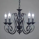 Axyaa Farmhouse Chandelier Metal Pendant Light Fixture - 5-Light European Classic Style