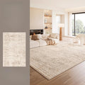 Axyaa Plush Cream Style Bedroom Carpet: Soft, Thick, Anti-Slip Floor Mat, Living Room Rug