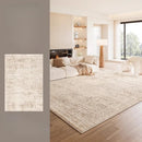 Axyaa Plush Cream Style Bedroom Carpet: Soft, Thick, Anti-Slip Floor Mat, Living Room Rug