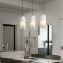 Axya Marble Stone Pendant Light: Modern Luxury LED Chandelier for Home Décor