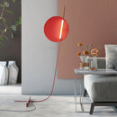 Axyaa Nordic LED Red Floor Lamp Minimalist Living Room Bedroom Decor