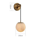 Axyaa Copper Marble Wall Lamp - Modern Bedroom, Hotel Design, Light Luxury Entrance