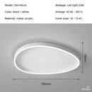 Axyaa Modern Nordic White/Black Irregular LED Pendant Lights, Minimalist Design