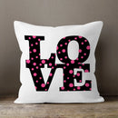 Axyaa LOVE Print Cushion Cover for Home Decor