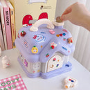 Axyaa Large Cute Piggy Bank Lock Box Adult Kids Women Birthday Gift