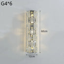 Axyaa Crystal Wall Lamp: Elegant LED Lighting for Luxury Living Room, Bedroom, Dining Room