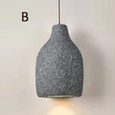 Axyaa Retro Dark Red Hanging Lamp for Bedroom and Coffee Shop