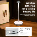 Axyaa LED Touch Night Desk Lamp: Rechargeable, 3 Color Temperatures, Stepless Dimming