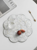 Axya Shell Tray Dining Table Insulating Mat Flower Trimmed Placemats