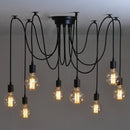 Axya Spider Pendant Lights: Vintage Industrial E27 Loft Hanging Chandelier
