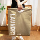 Axyaa Waterproof Laundry Basket Cotton Linen Organizer Foldable Hamper