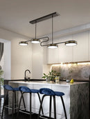 Axyaa Modern Minimalist LED Chandelier for Kitchen Dining Table and Home Decor.