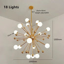 Axyaa Glass Acrylic LED Chandelier for Kitchen Restaurant Living Room
