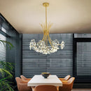 Axyaa Nordic Crystal Dandelion Chandelier for Modern Living Spaces