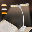 Axyaa Clip-On Book Light with 3 Color Temp & Dimming