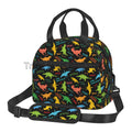 Dino Lunch Bag by Axyaa: Jurassic Thermal Tote for Kids School Travel Picnic
