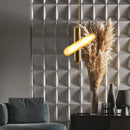 Axyaa Golden Iron Glass Chandelier: Postmodern Art Deco Lighting for Dining Room