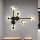 Axyaa Nordic Modern LED Wall Lamp - Black Gold Lights